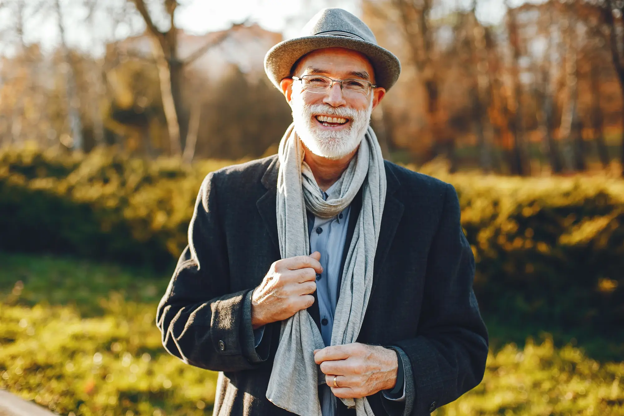 Patient with a natural, complete smile