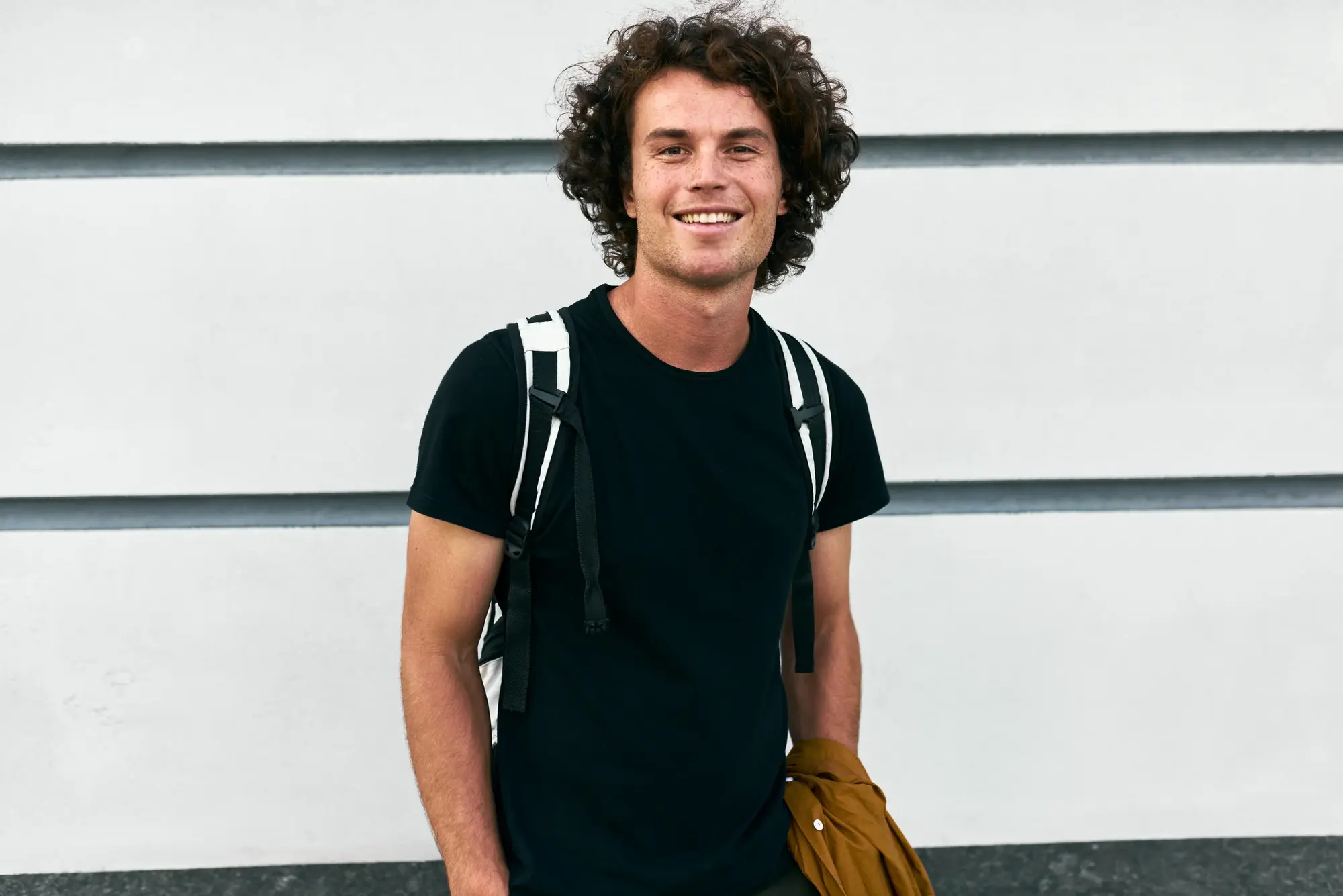 Patient smiling after a comfortable dental visit